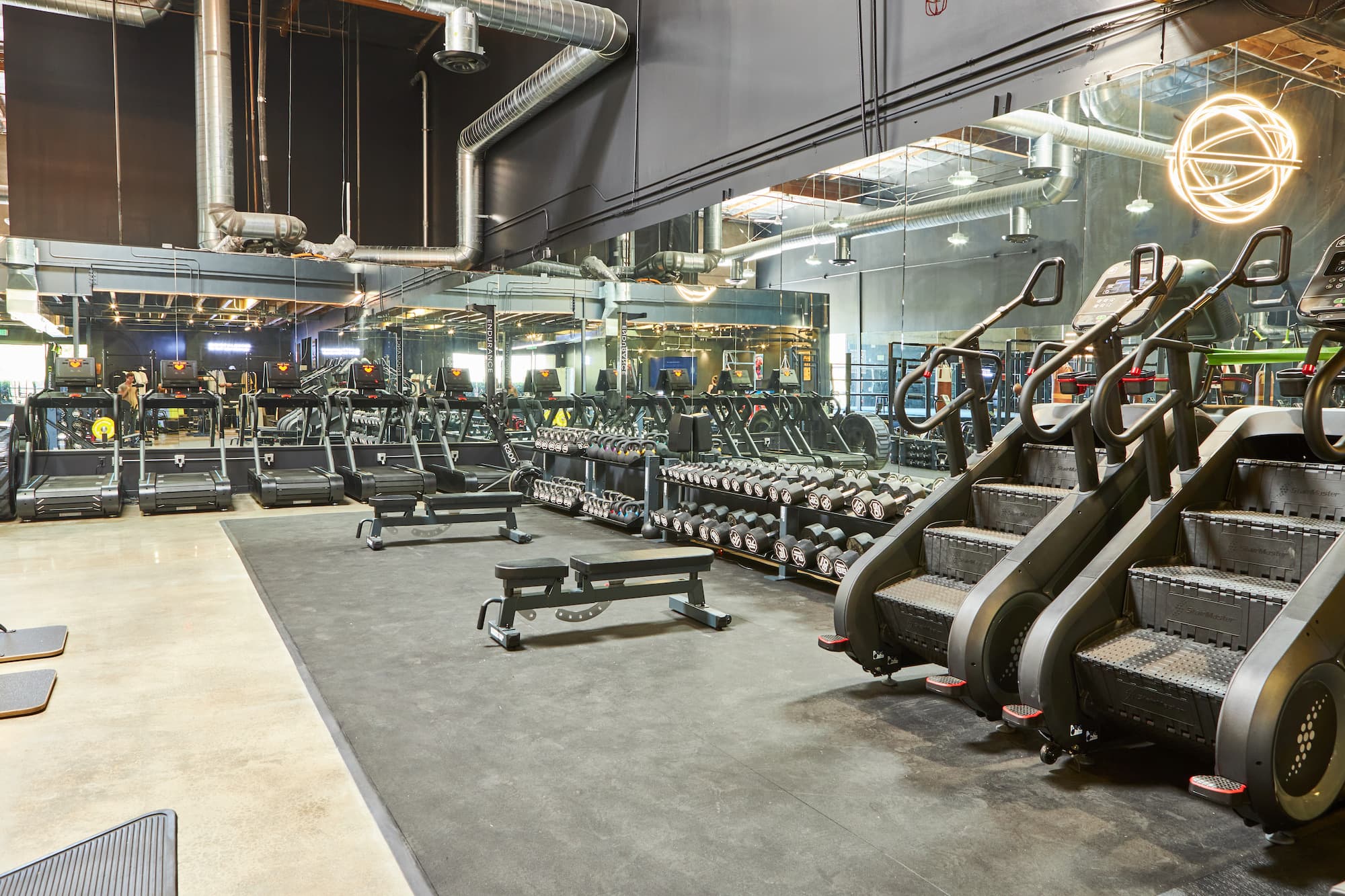 The cardio floor
